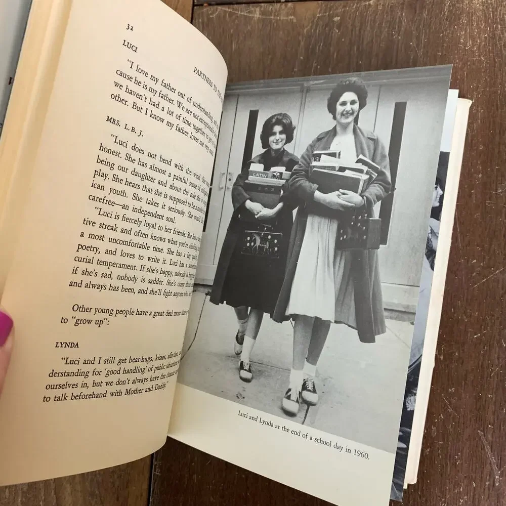 1966 Partners to the President Lyndon B. Johnson by Carol Bannett hardcover book